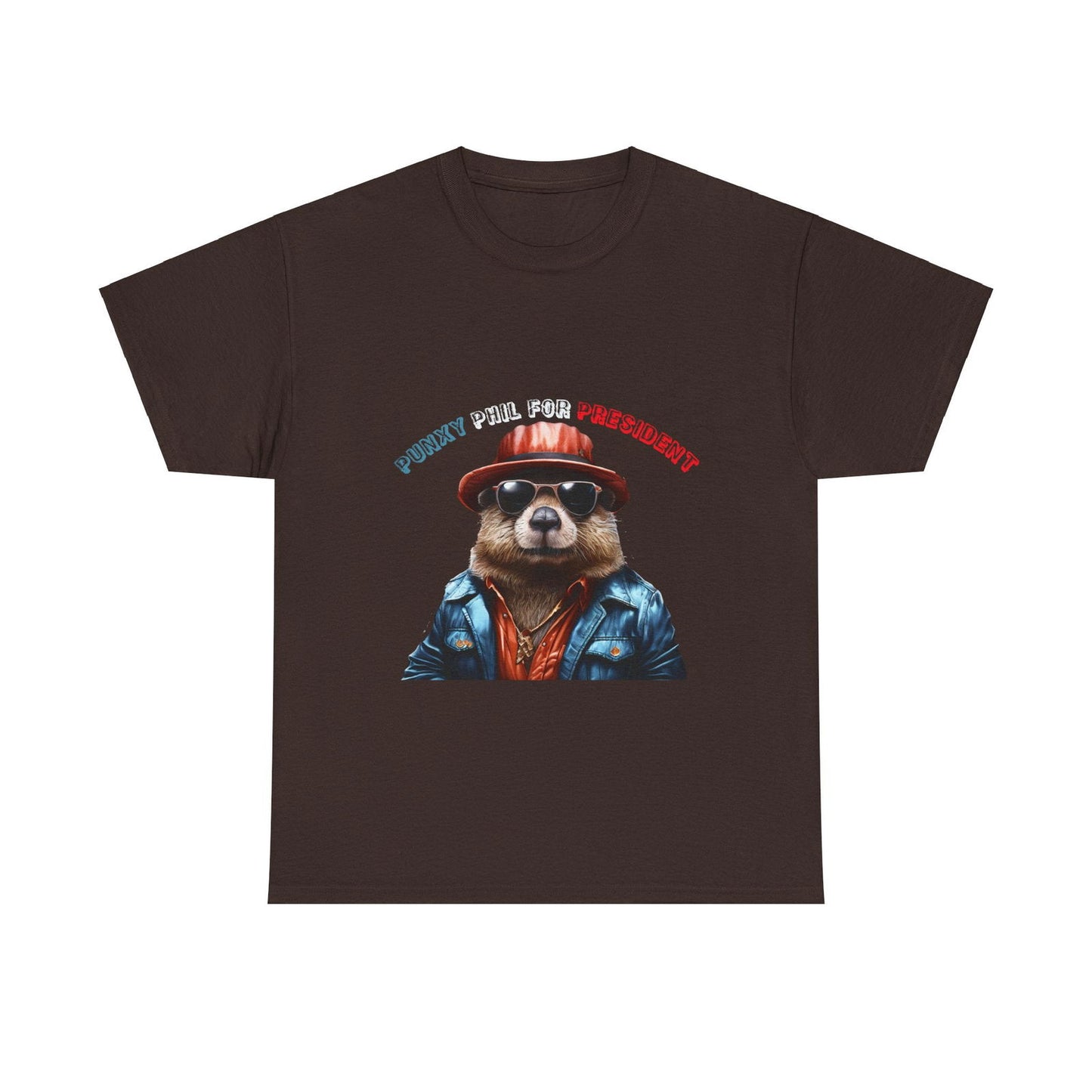 Punxy Phil For President Unisex Heavy Cotton Tee - S-Mart Shop Smart Treasures