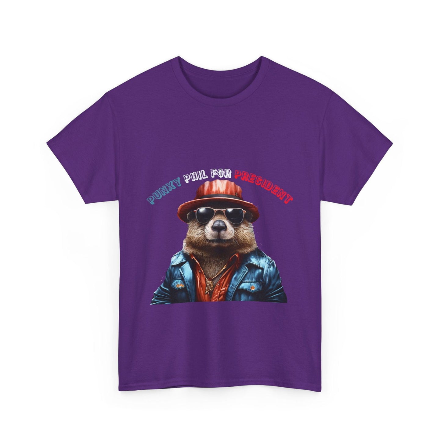 Punxy Phil For President Unisex Heavy Cotton Tee - S-Mart Shop Smart Treasures
