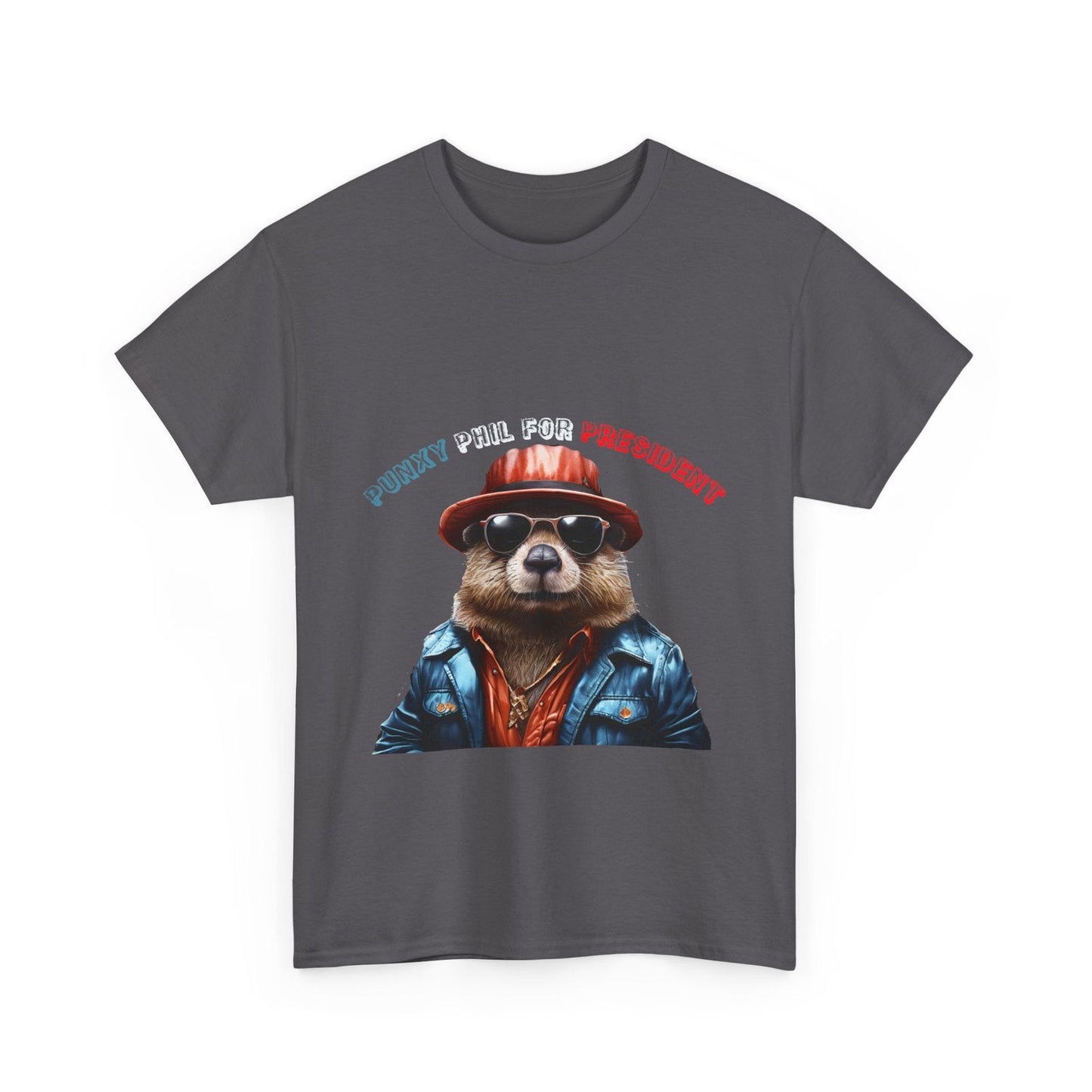 Punxy Phil For President Unisex Heavy Cotton Tee - S-Mart Shop Smart Treasures