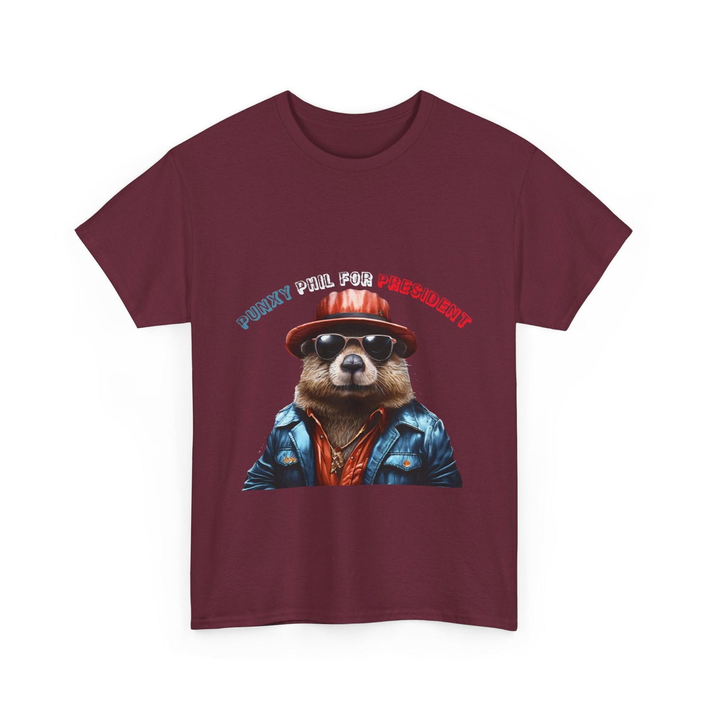 Punxy Phil For President Unisex Heavy Cotton Tee - S-Mart Shop Smart Treasures