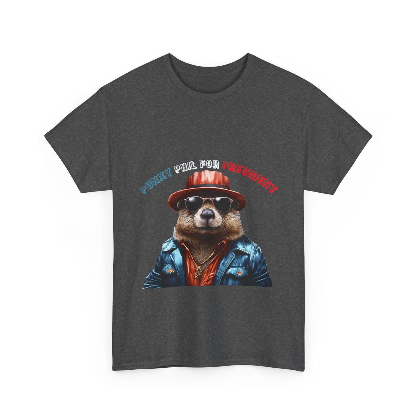 Punxy Phil For President Unisex Heavy Cotton Tee - S-Mart Shop Smart Treasures