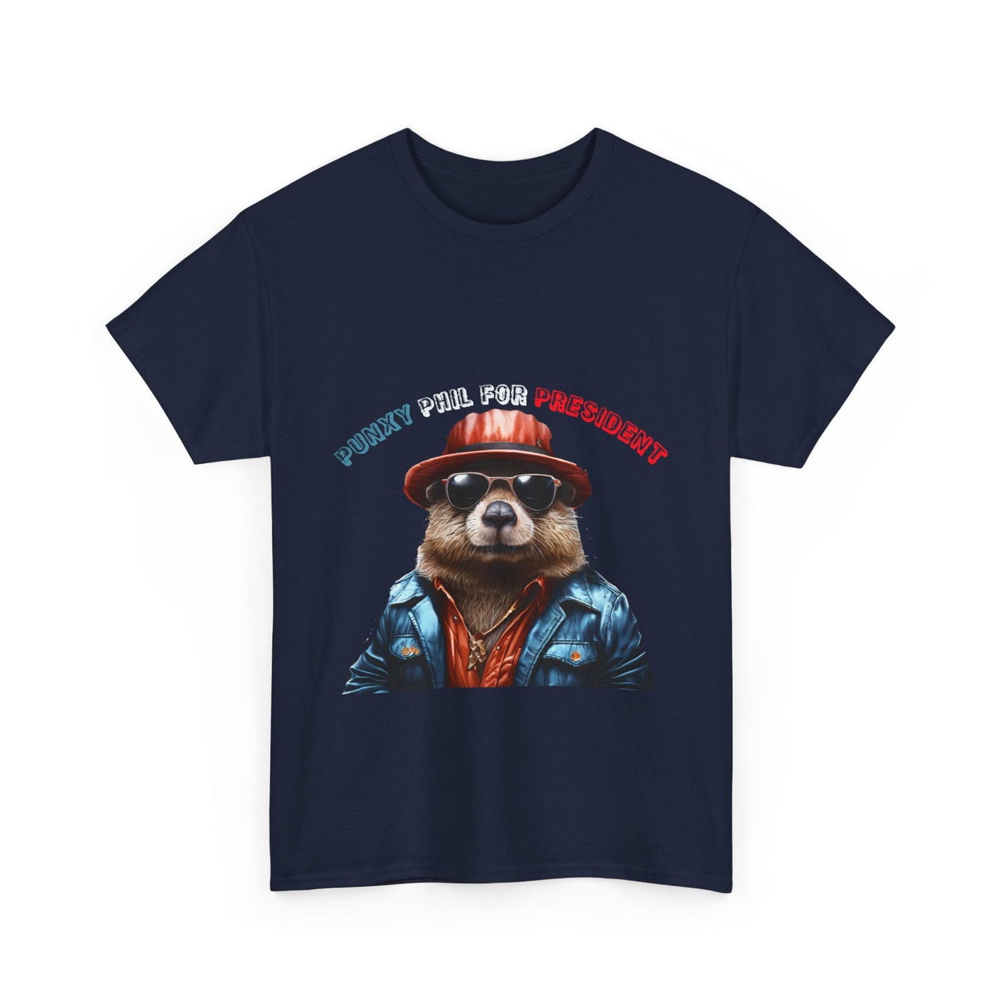 Punxy Phil For President Unisex Heavy Cotton Tee - S-Mart Shop Smart Treasures