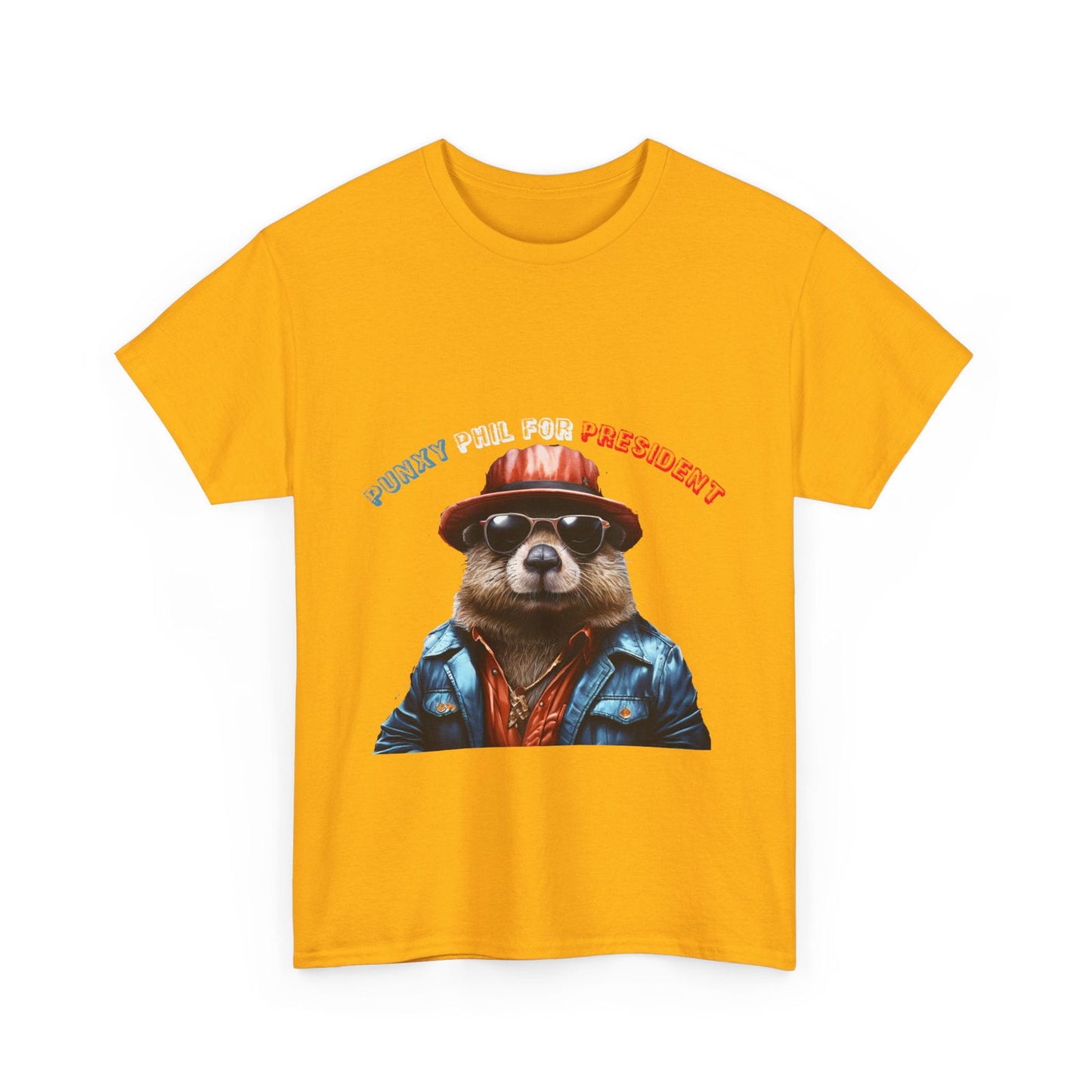 Punxy Phil For President Unisex Heavy Cotton Tee - S-Mart Shop Smart Treasures