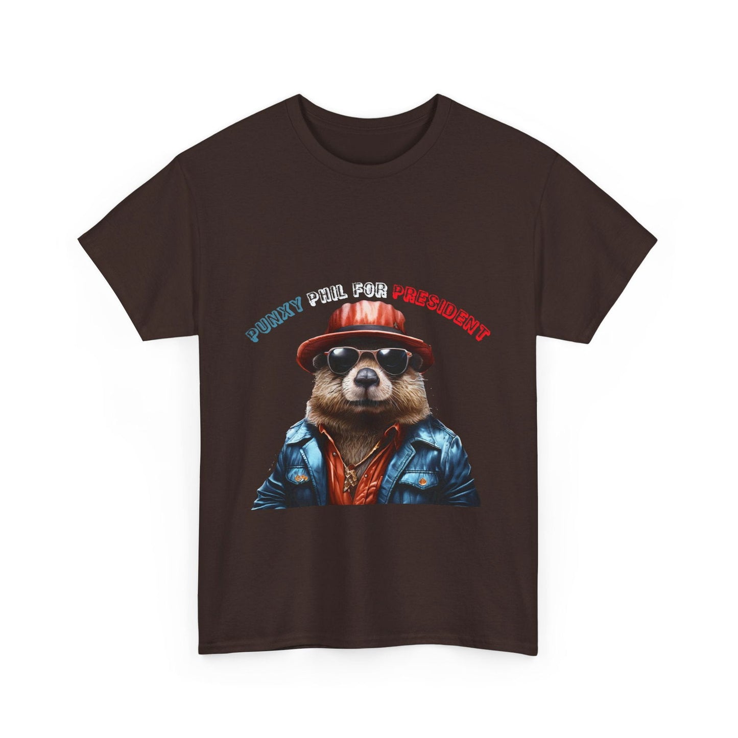 Punxy Phil For President Unisex Heavy Cotton Tee - S-Mart Shop Smart Treasures