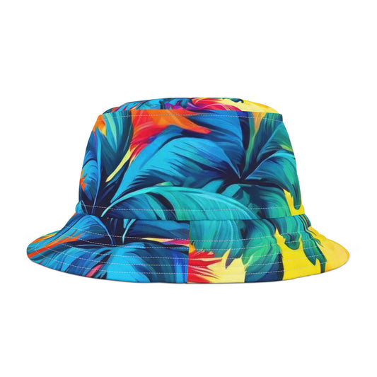 Rainbow Palm Bucket Hat (AOP) - S-Mart Shop Smart Treasures