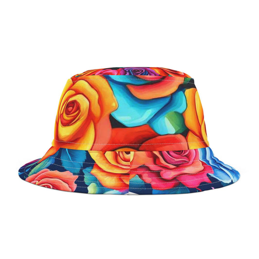 Rainbow Roses Bucket Hat (AOP) - S-Mart Shop Smart Treasures