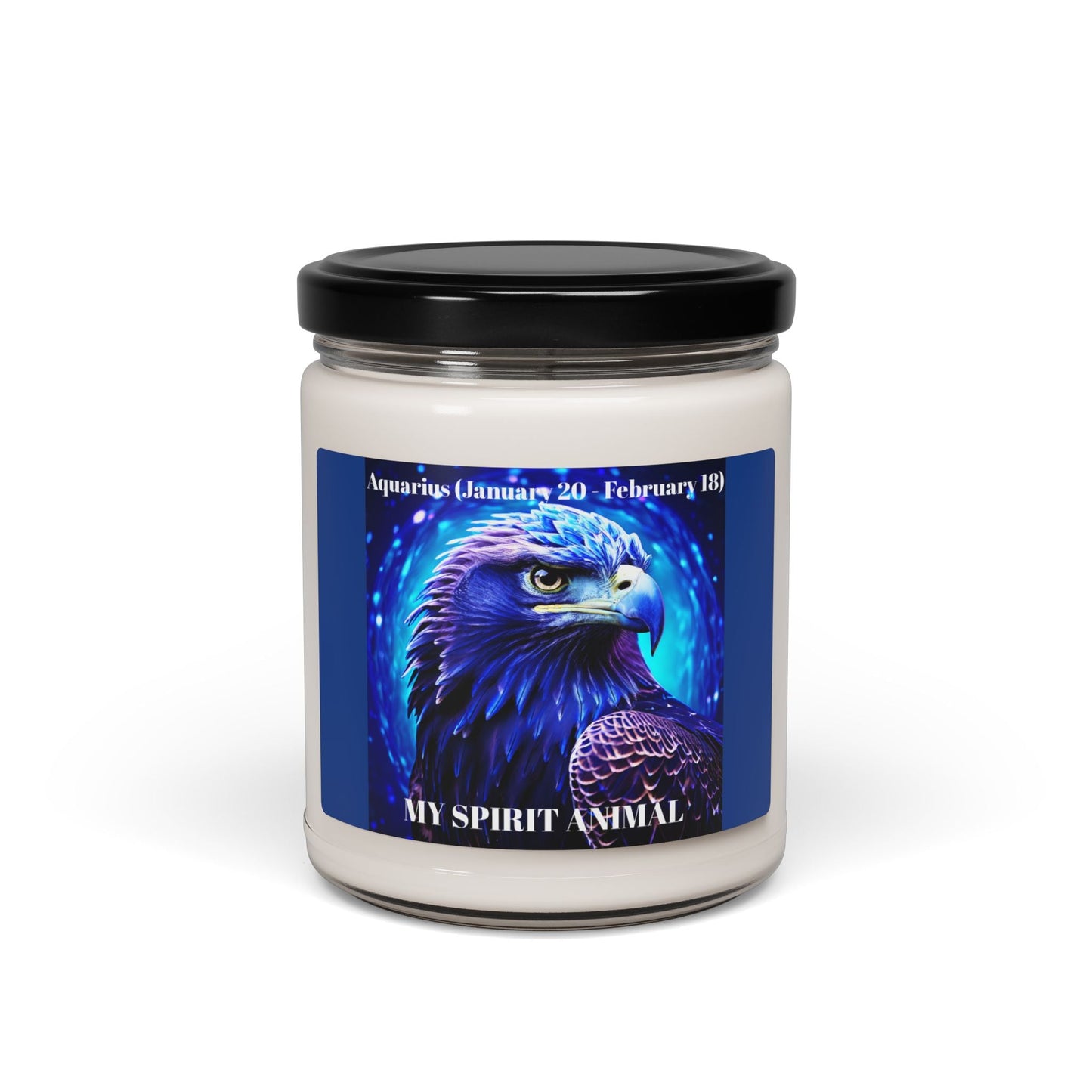 Aquarius (January 20 - February 18) Majestic Eagle Scented Soy Candle - 9oz Aromatherapy Candle for Nature Lovers - S-Mart Shop Smart Treasures