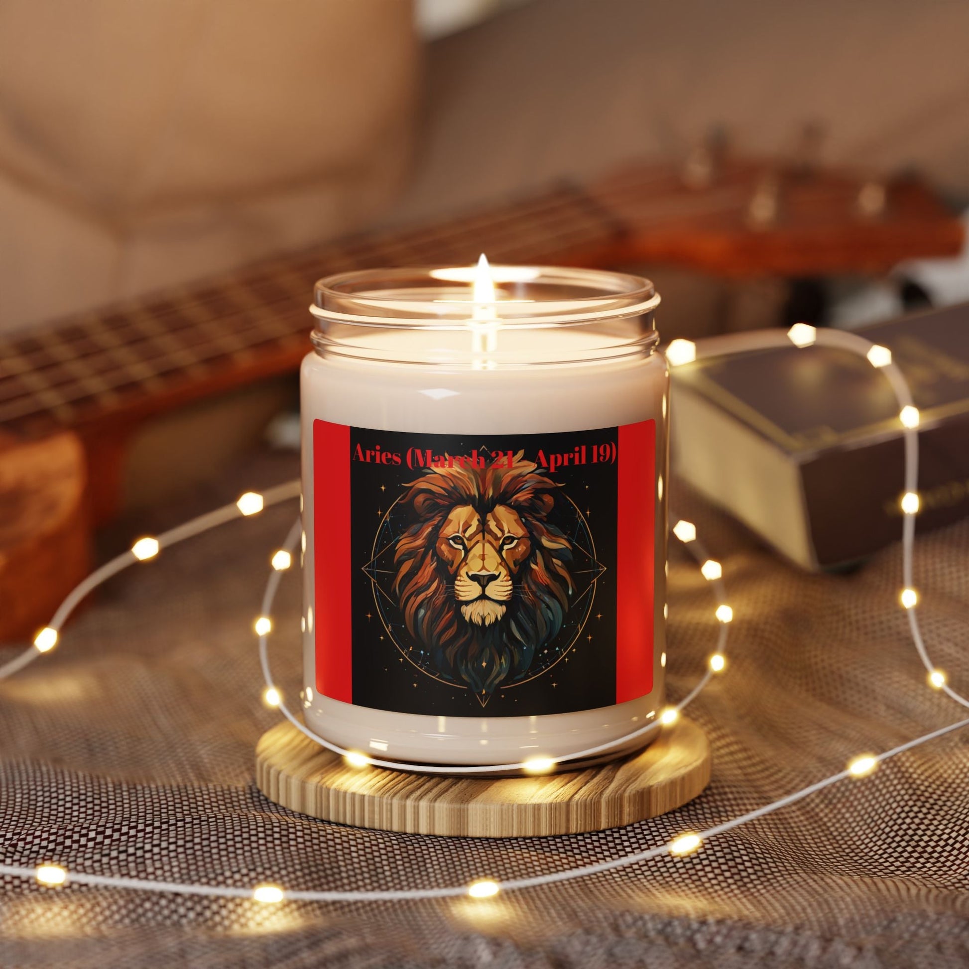 Aries Zodiac Scented Soy Candle - 9oz | Perfect Gift for Astrology Lovers | March 21 - April 19 - S-Mart Shop Smart Treasures