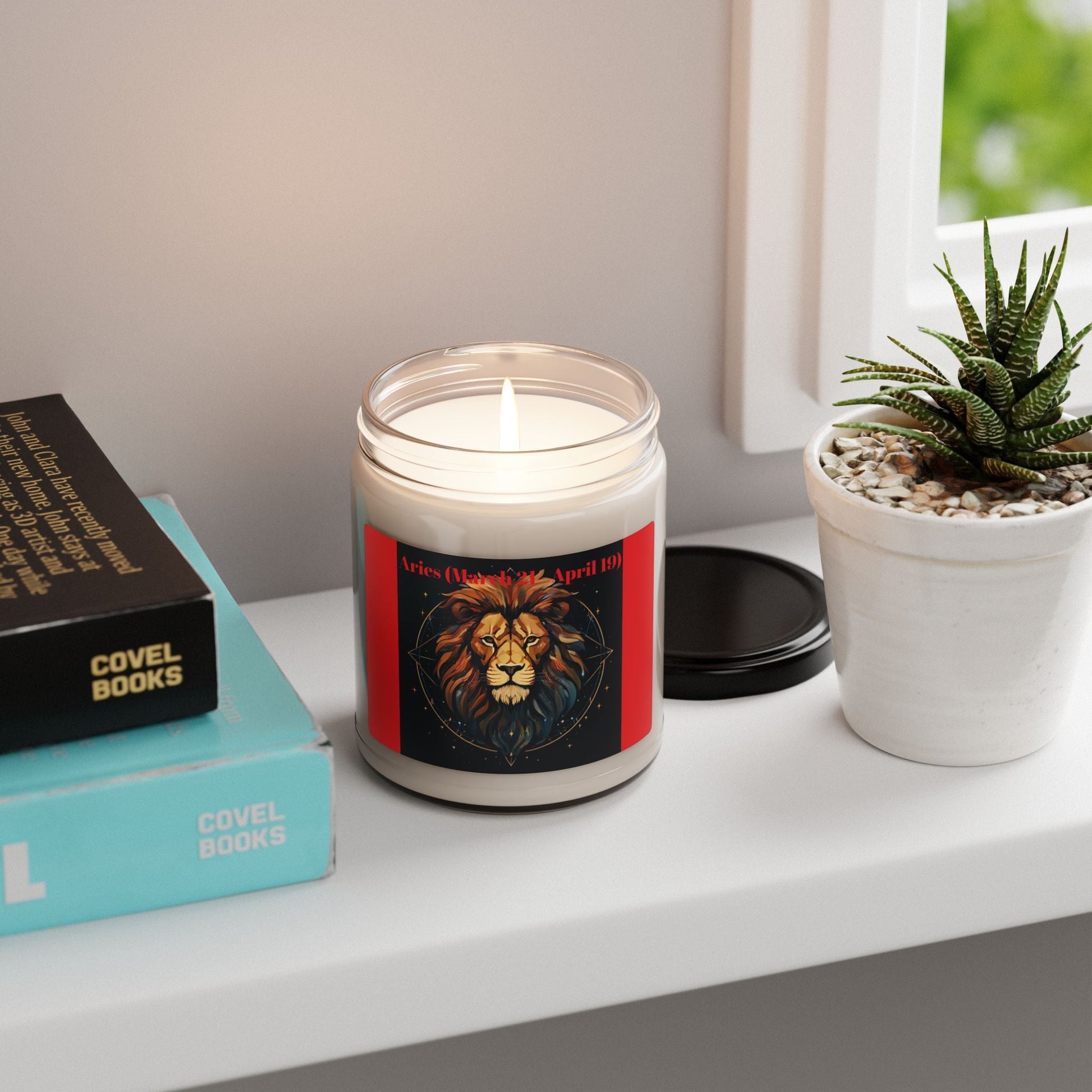 Aries Zodiac Scented Soy Candle - 9oz | Perfect Gift for Astrology Lovers | March 21 - April 19 - S-Mart Shop Smart Treasures