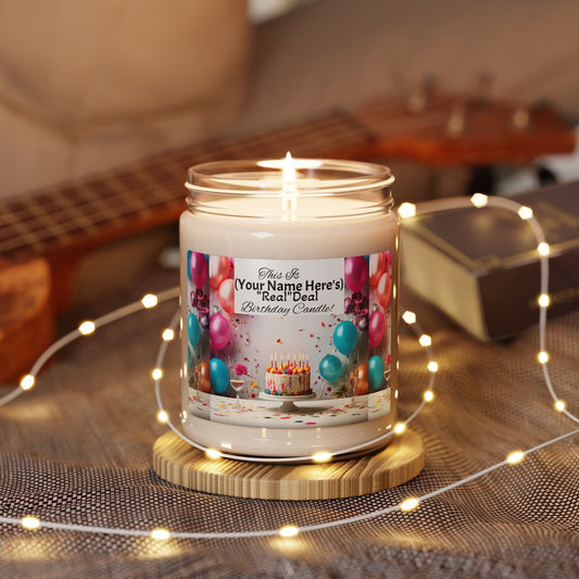 Birthday Celebration Customizable Your Name Here Candle - S-Mart Shop Smart Treasures