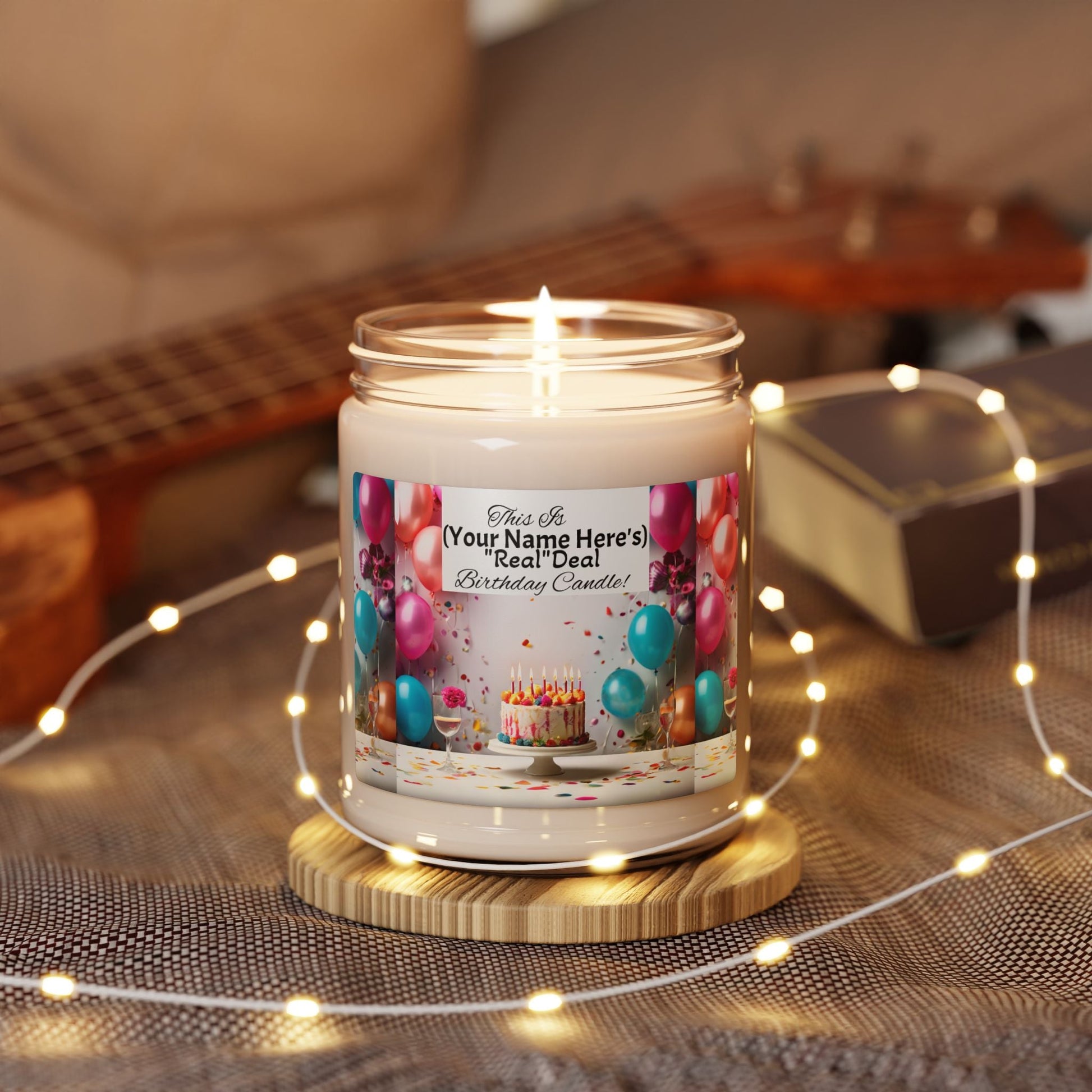 Birthday Celebration Customizable Your Name Here Candle - S-Mart Shop Smart Treasures