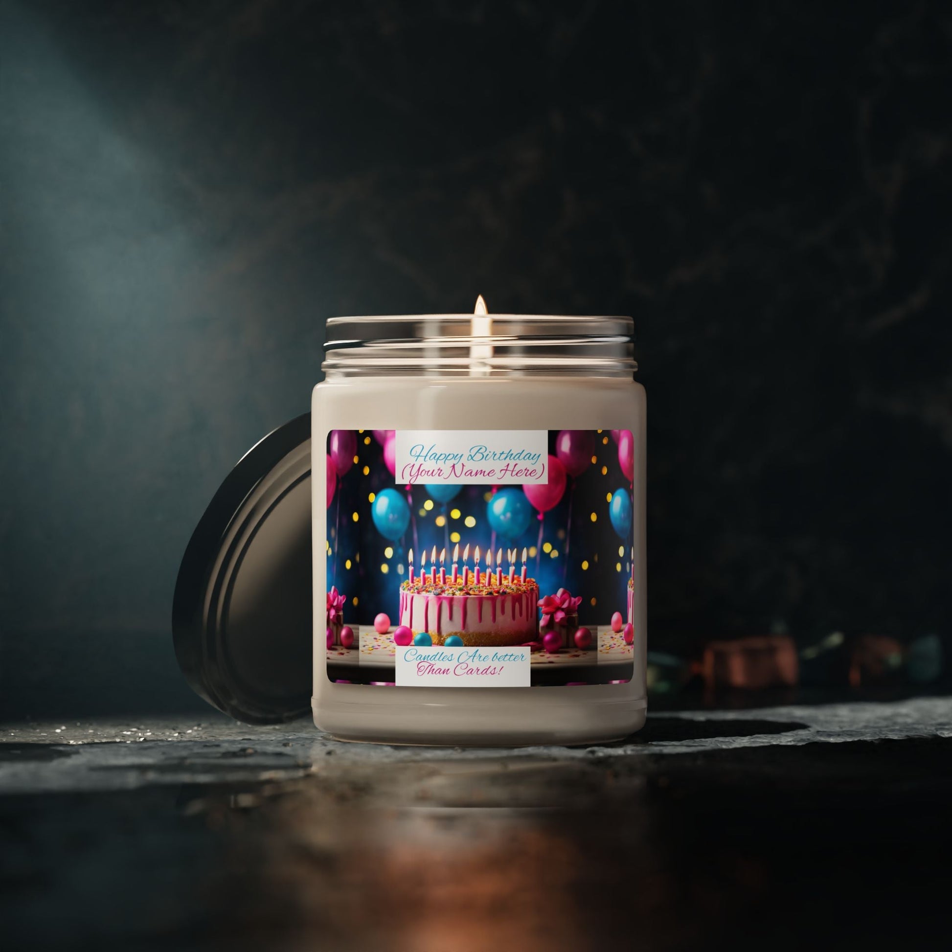 Birthday Celebration Scented Soy Candle - 9oz Festive Aroma for Parties - S-Mart Shop Smart Treasures