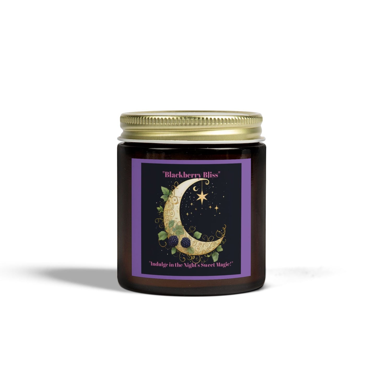 Blackberry Bliss Scented Candle - Coconut Apricot Wax, 4oz & 9oz - S-Mart Shop Smart Treasures