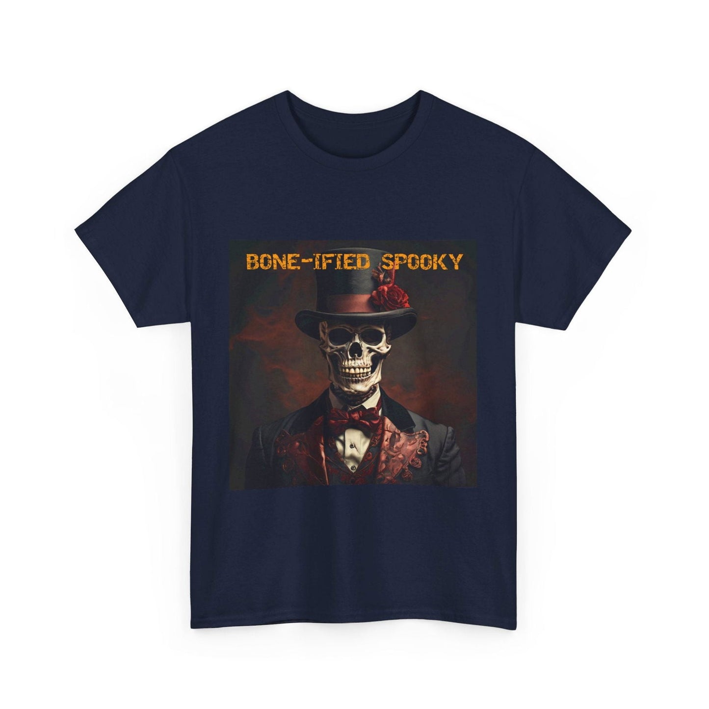 BONE-IFIED SPOOKY Unisex Heavy Cotton Tee - S-Mart Shop Smart Treasures