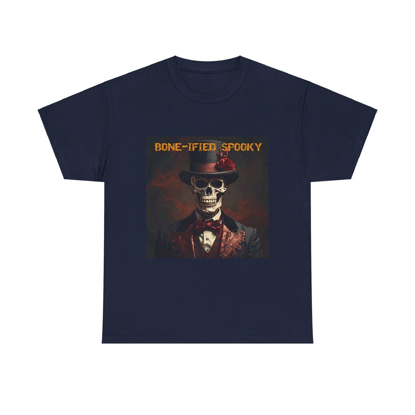 BONE-IFIED SPOOKY Unisex Heavy Cotton Tee - S-Mart Shop Smart Treasures