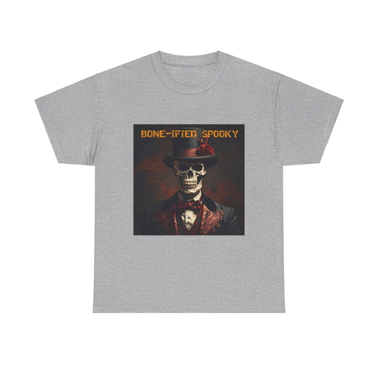 BONE-IFIED SPOOKY Unisex Heavy Cotton Tee - S-Mart Shop Smart Treasures