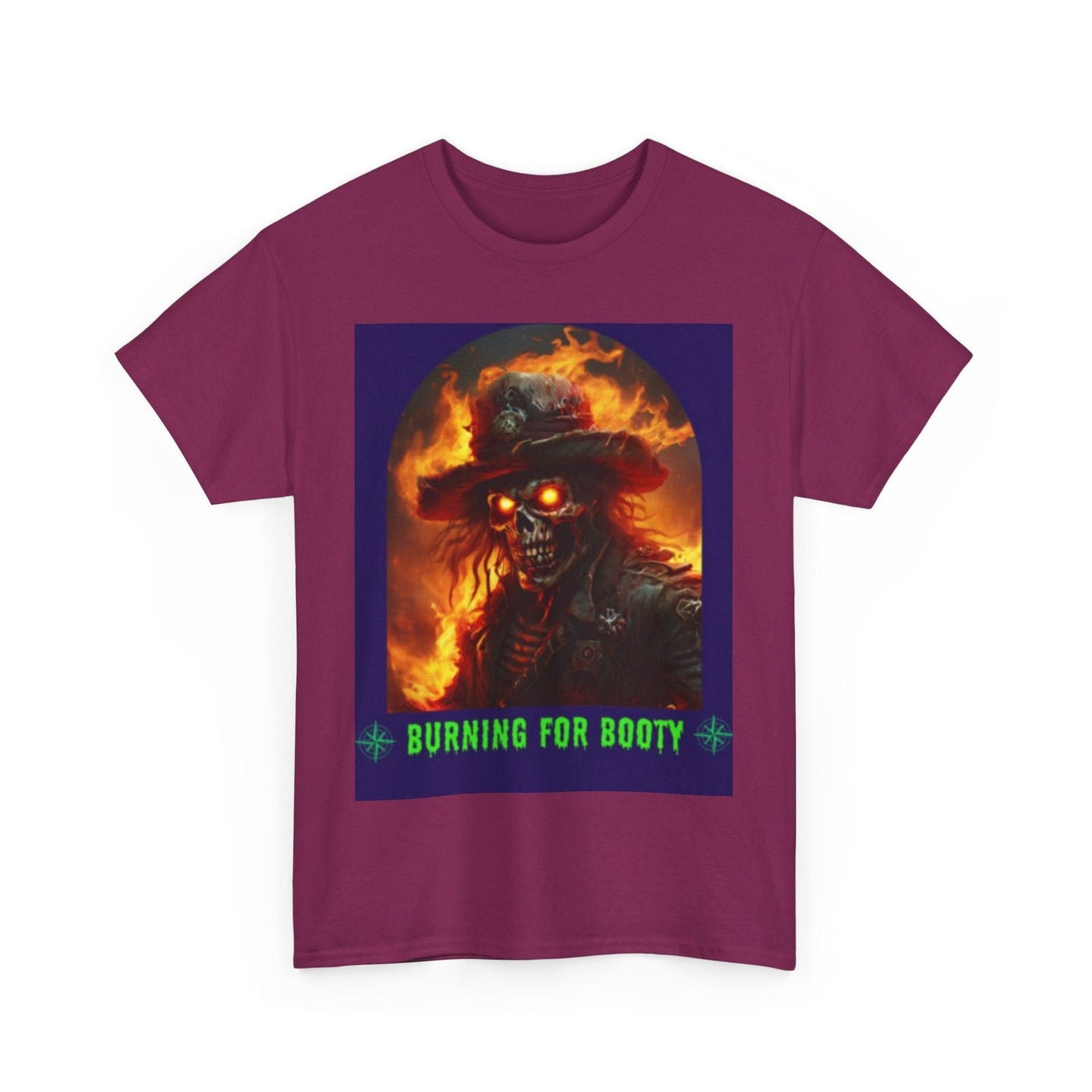 Burning for Booty Halloween Unisex Heavy Cotton Tee - S-Mart Shop Smart Treasures