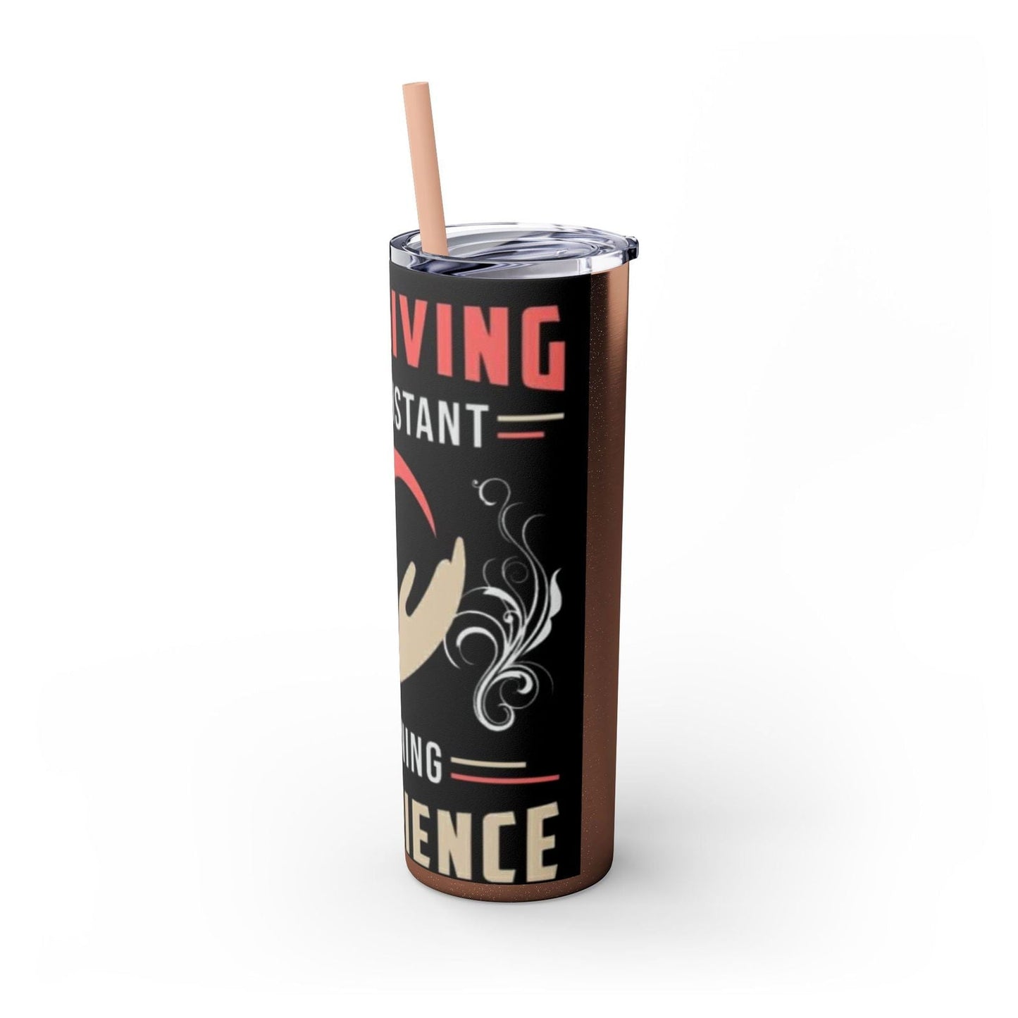 Care Giving Skinny Tumbler with Straw, 20oz - S-Mart Shop Smart Treasures