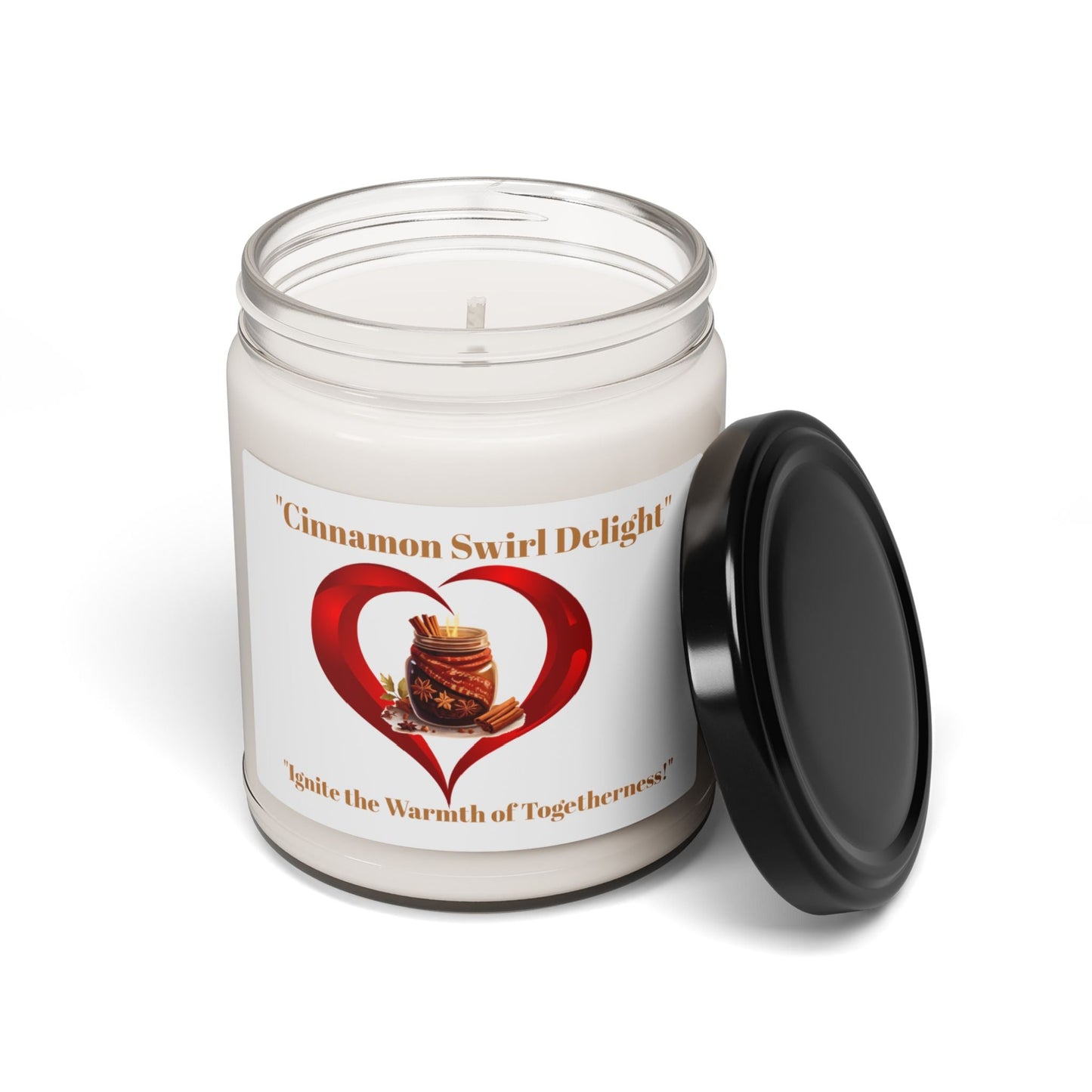 Cinnamon Swirl Delight Soy Candle | Ignite the Warmth of Togetherness | 9oz Aroma - S-Mart Shop Smart Treasures