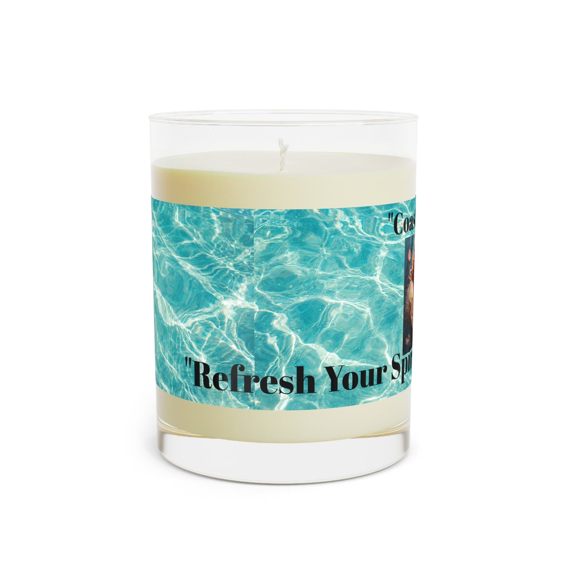 Coastal Calm Scented Candle - 11oz Ocean-inspired Aromatherapy - S-Mart Shop Smart Treasures