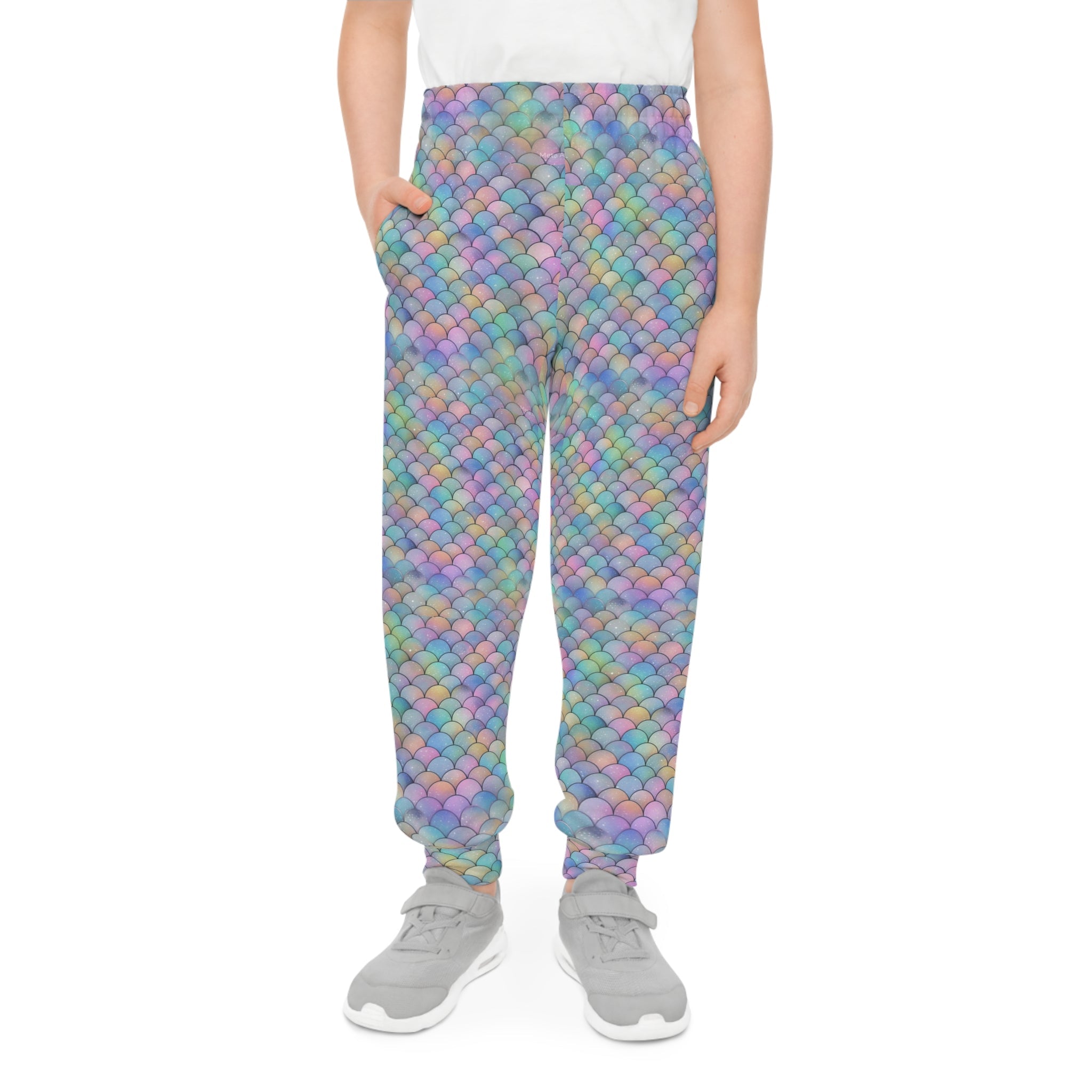 Colorful Scales Youth Joggers – Comfortable, Stylish Athletic Wear for Kids - S-Mart Shop Smart Treasures
