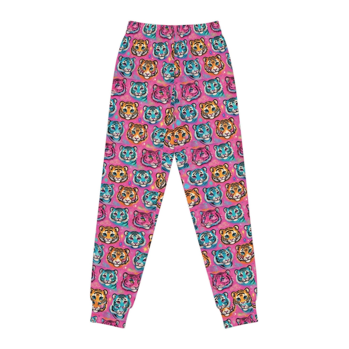 Colorful Tiger Print Youth Joggers - Fun & Stylish Activewear for Kids - S-Mart Shop Smart Treasures