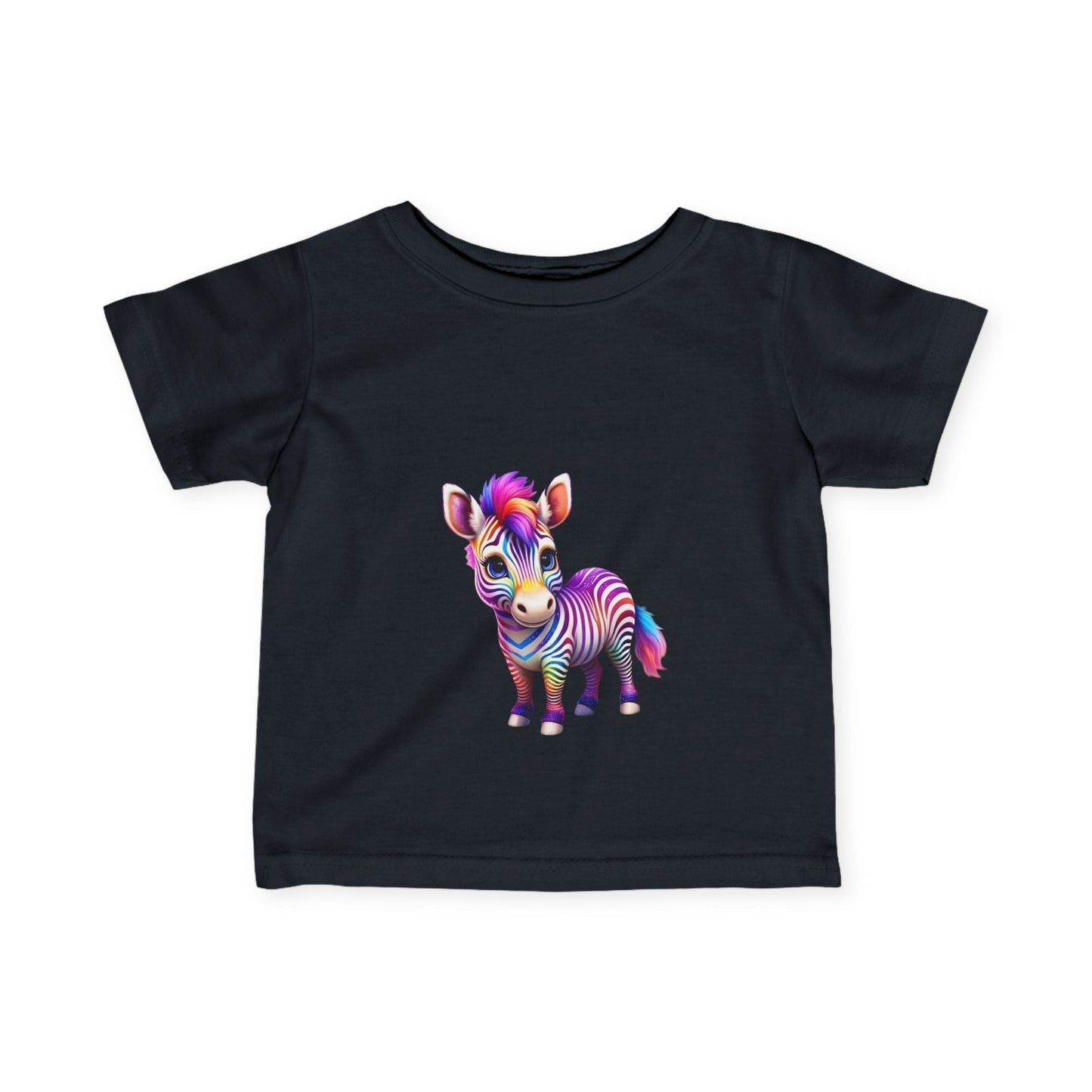 Colorful Zebra Infant T-Shirt | Cute Gift for Babies & Toddlers - S-Mart Shop Smart Treasures