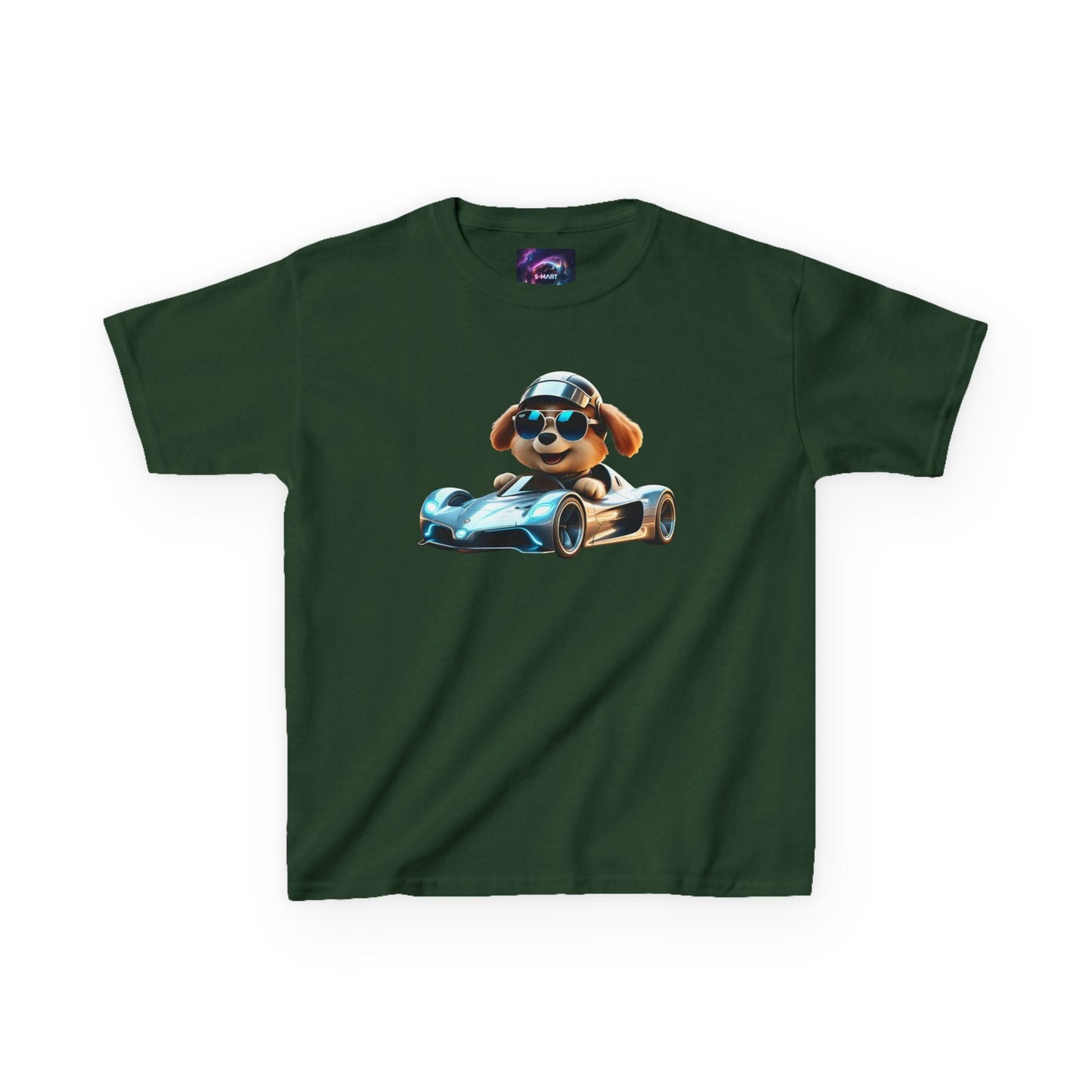 Cool Dog Racing Kids Tee - Fun Lightweight Cotton T-Shirt for Young Speedsters - S-Mart Shop Smart Treasures