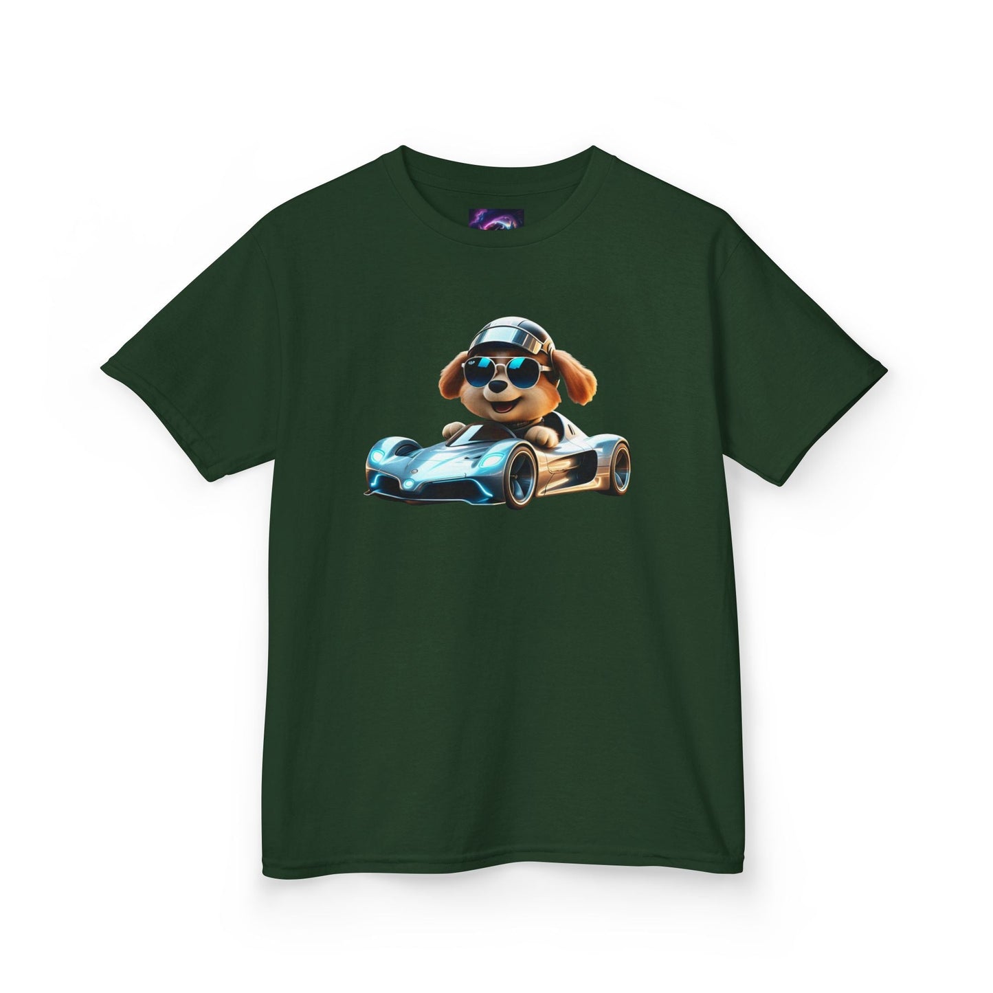 Cool Dog Racing Kids Tee - Fun Lightweight Cotton T-Shirt for Young Speedsters - S-Mart Shop Smart Treasures