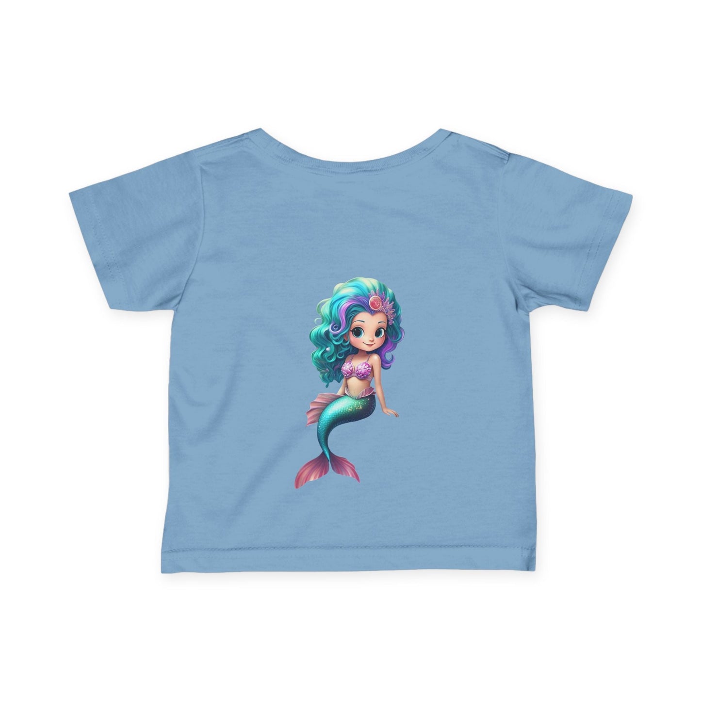 Cute Mermaid Infant Tee - Adorable Baby Shirt with Colorful Design - S-Mart Shop Smart Treasures