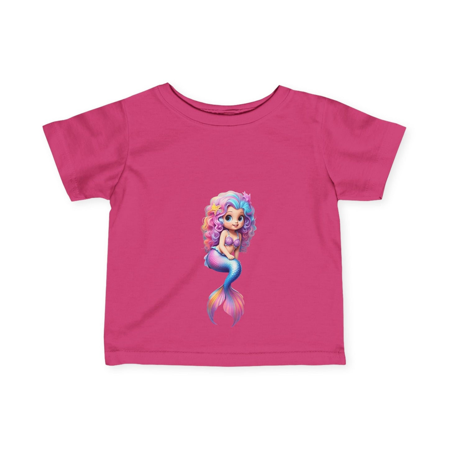 Cute Mermaid Infant Tee - Adorable Baby Shirt with Colorful Design - S-Mart Shop Smart Treasures