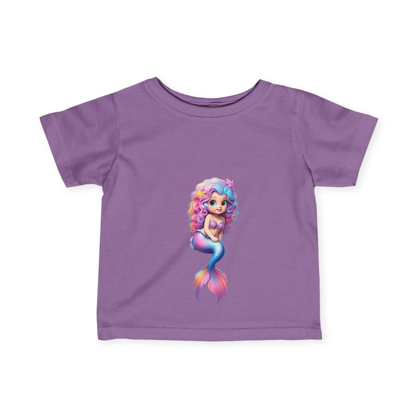 Cute Mermaid Infant Tee - Adorable Baby Shirt with Colorful Design - S-Mart Shop Smart Treasures