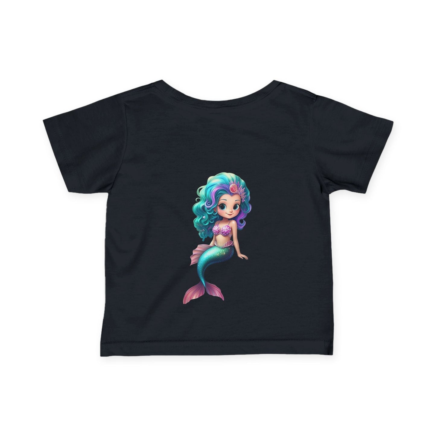 Cute Mermaid Infant Tee - Adorable Baby Shirt with Colorful Design - S-Mart Shop Smart Treasures