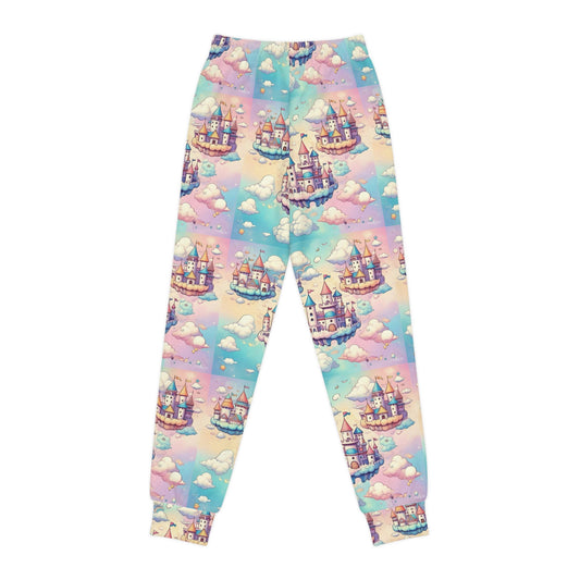 Dreamy Castle Youth Joggers - Colorful Fantasy Sweatpants for Kids - S-Mart Shop Smart Treasures