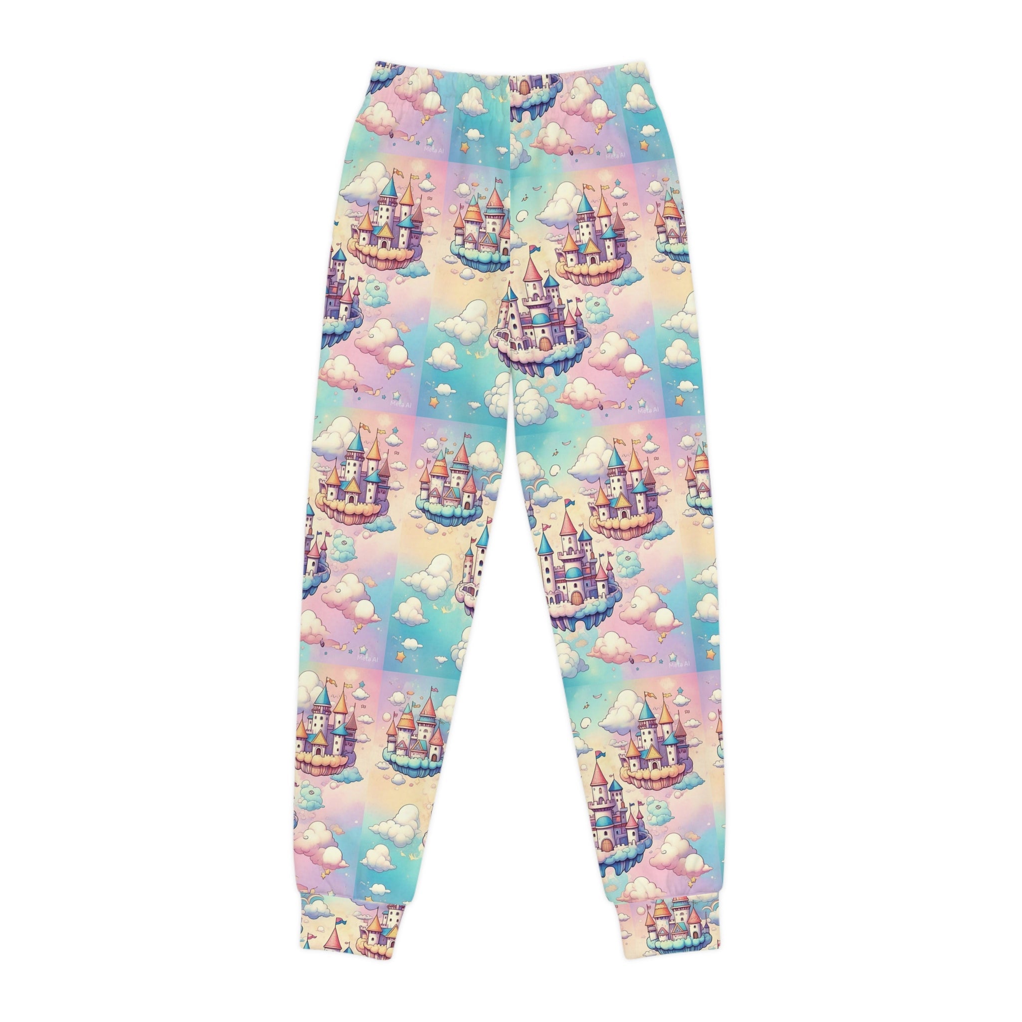 Dreamy Castle Youth Joggers - Colorful Fantasy Sweatpants for Kids - S-Mart Shop Smart Treasures