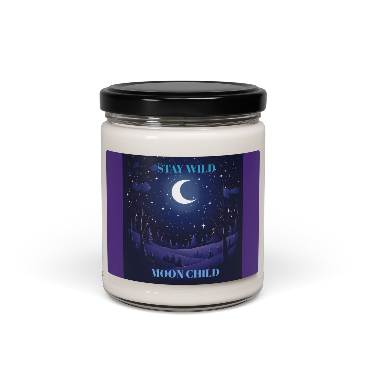 Dreamy Night Sky Lavender Scented Soy Candle - Relaxing Aromatherapy 9oz - S-Mart Shop Smart Treasures