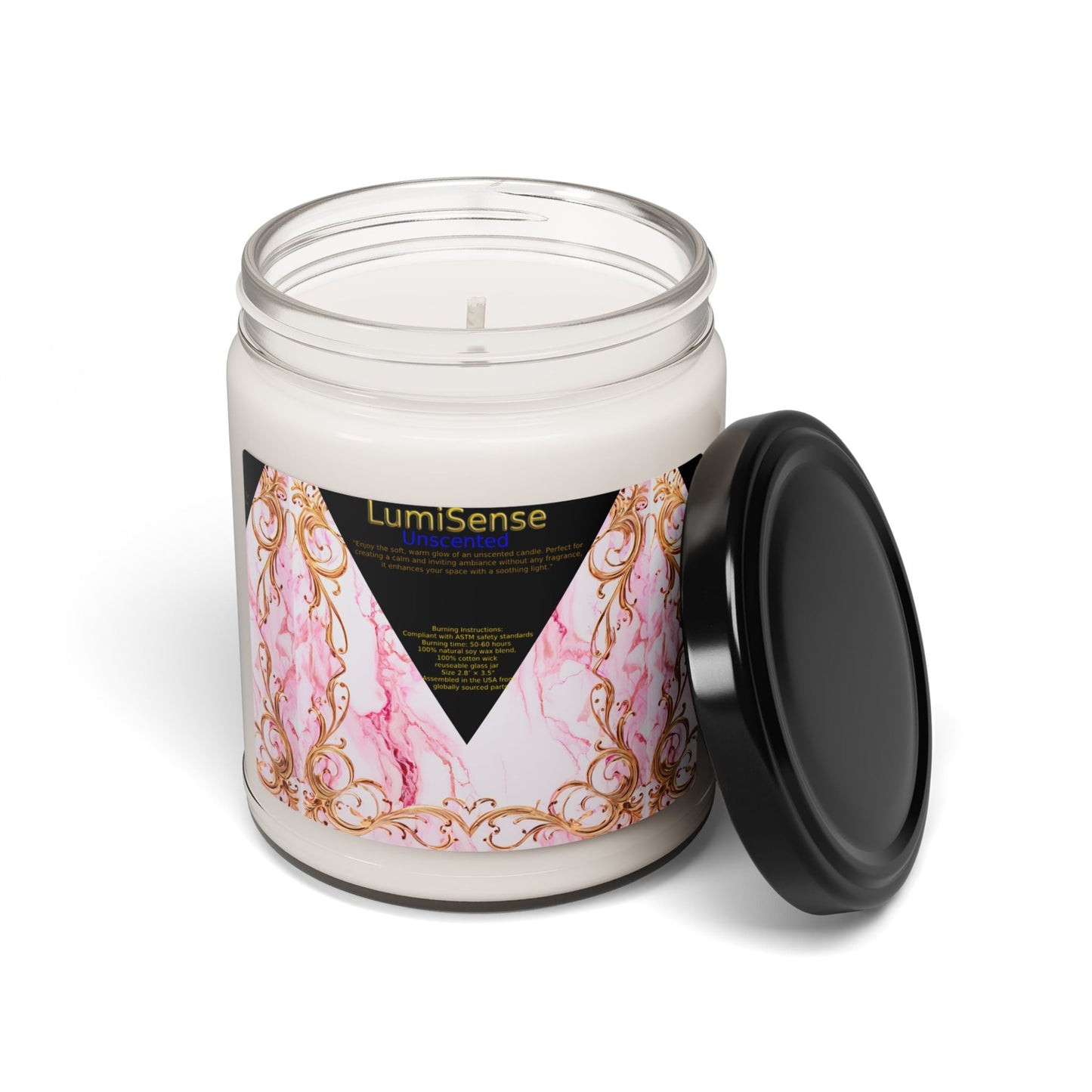 Elegant Luxe Un Scented Soy Candle - 9oz | Perfect Gift for Relaxation & Celebrations - S-Mart Shop Smart Treasures