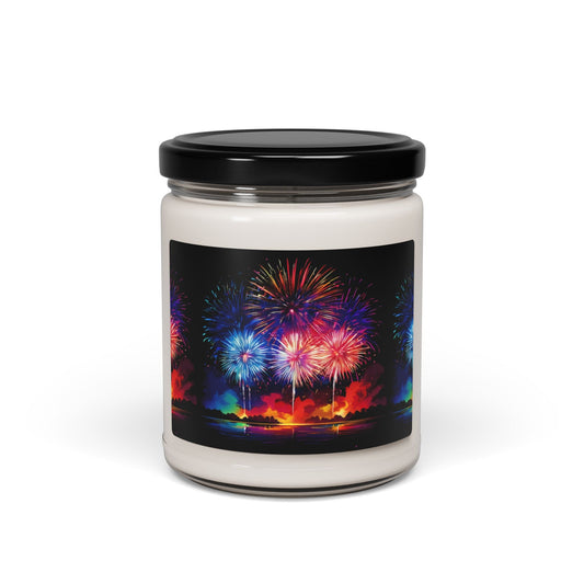 Festive Fireworks Scented Soy Candle - 9oz - S-Mart Shop Smart Treasures