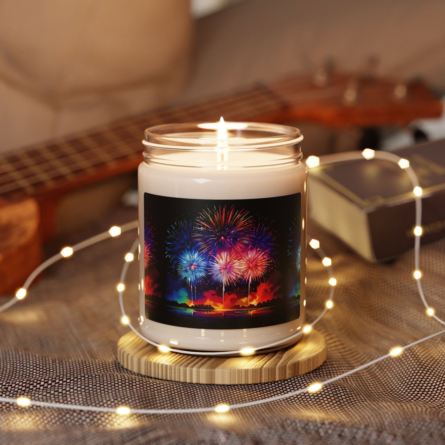 Festive Fireworks Scented Soy Candle - 9oz - S-Mart Shop Smart Treasures