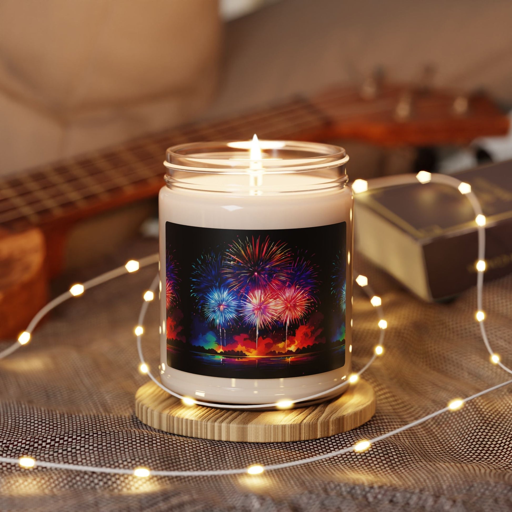Festive Fireworks Scented Soy Candle - 9oz - S-Mart Shop Smart Treasures