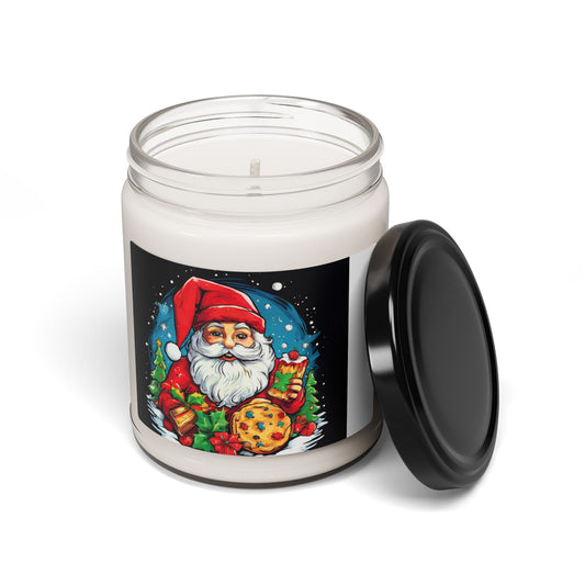 Festive Santa Cookie Scented Soy Candle - 9oz Holiday Decor - S-Mart Shop Smart Treasures