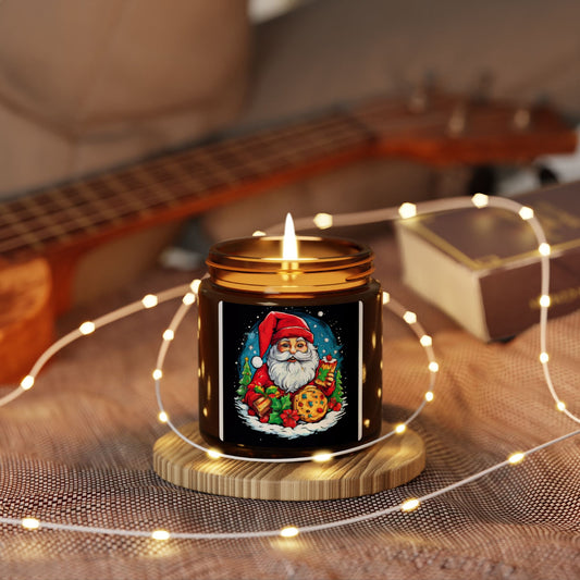 Festive Santa Cookies Scented Soy Candle - Holiday Home Decor - S-Mart Shop Smart Treasures