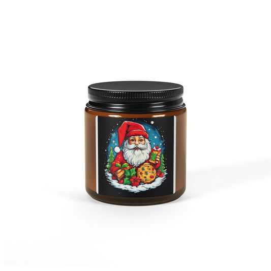 Festive Santa Cookies Scented Soy Candle - Holiday Home Decor - S-Mart Shop Smart Treasures