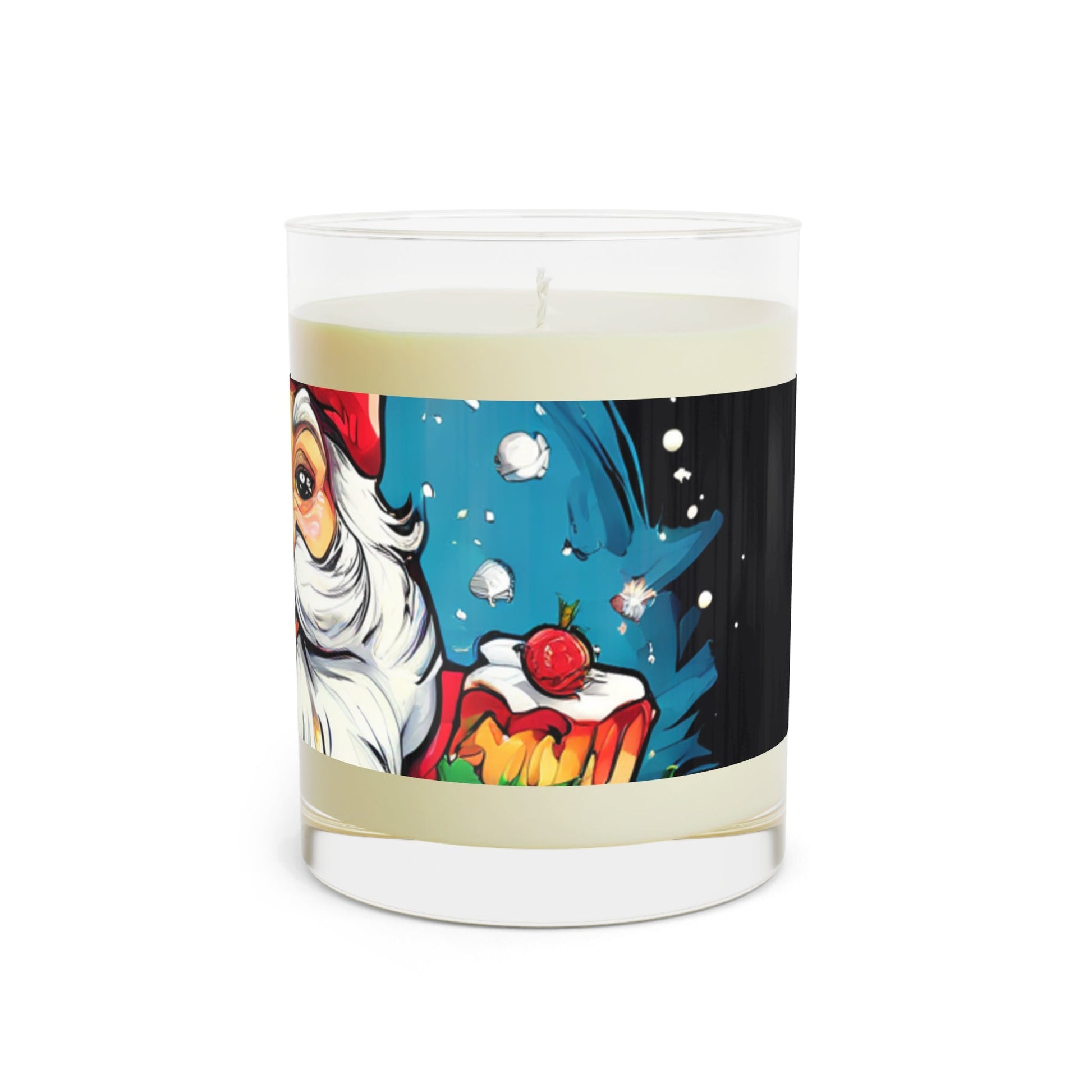 Festive Santa Scented Candle - 11oz Full Glass for Holiday Cheer - S-Mart Shop Smart Treasures