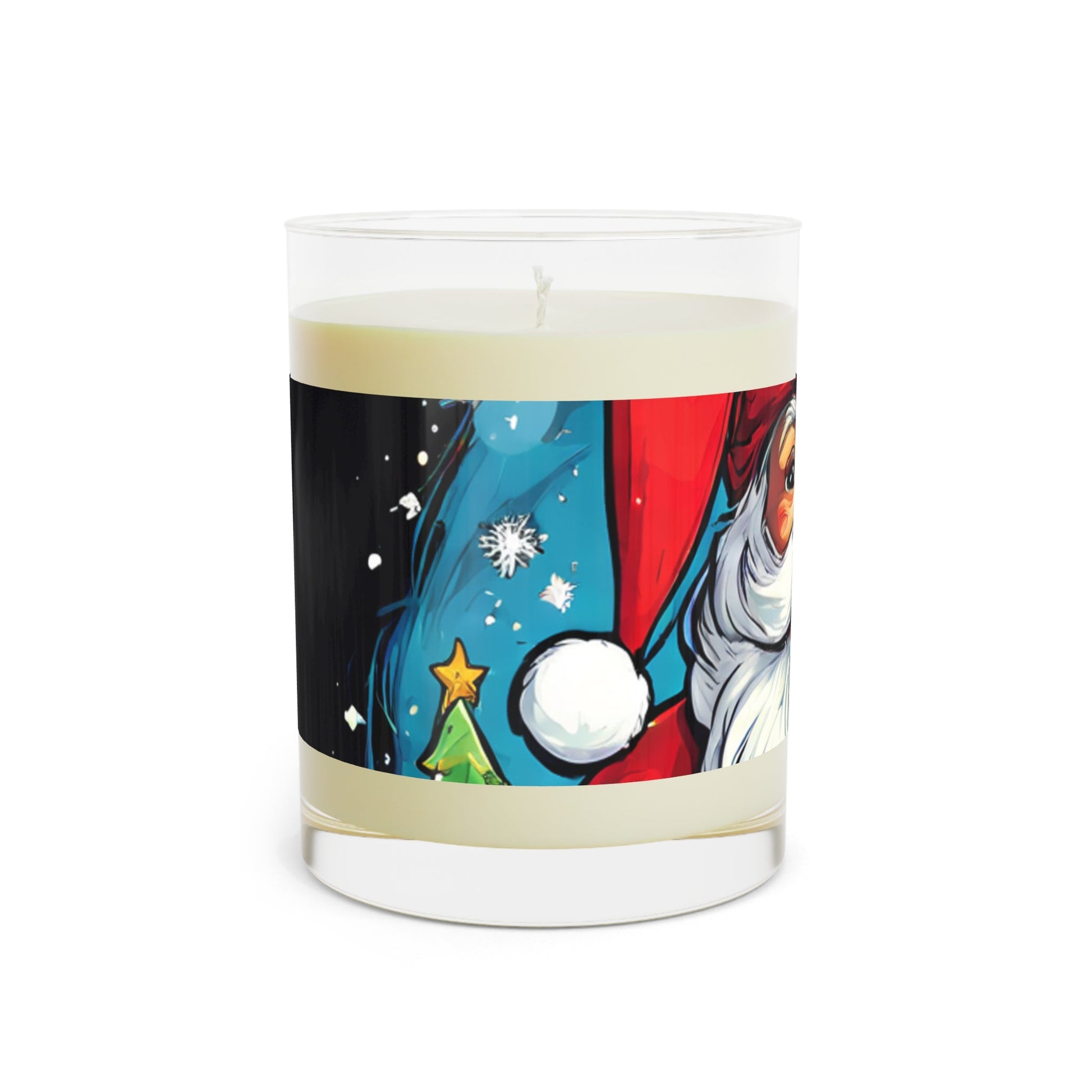 Festive Santa Scented Candle - 11oz Full Glass for Holiday Cheer - S-Mart Shop Smart Treasures
