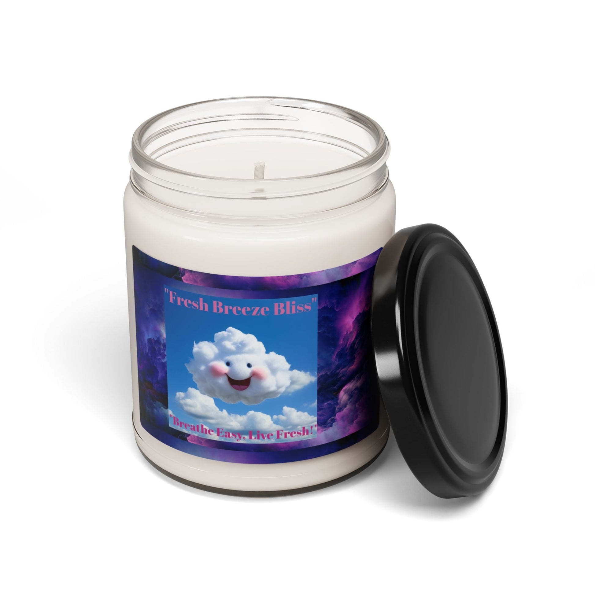 Fresh Breeze Bliss Scented Soy Candle - Breathe Easy, Live Fresh! 9oz - S-Mart Shop Smart Treasures