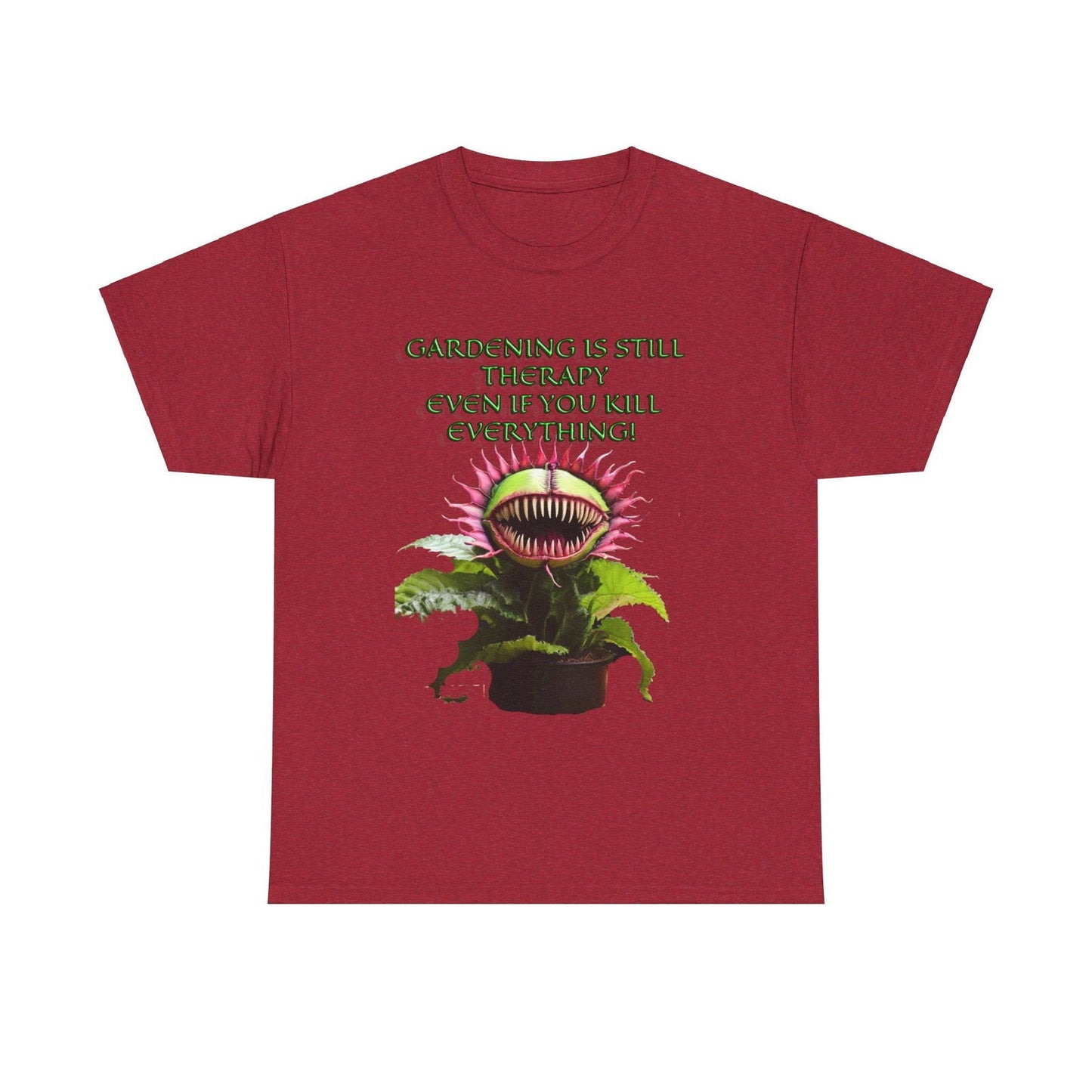 Gardening Is Therapy Unisex Heavy Cotton Tee - S-Mart Shop Smart Treasures