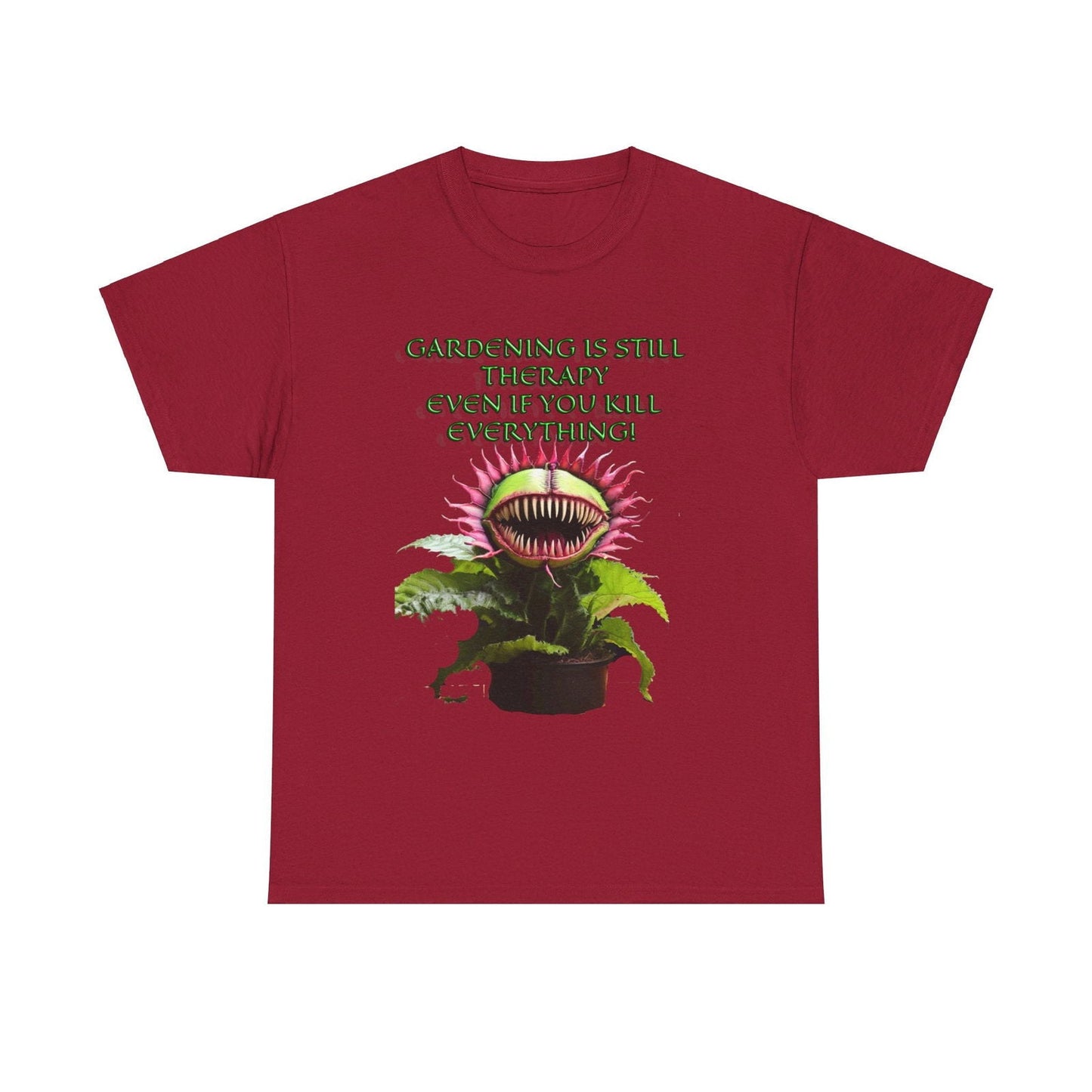 Gardening Is Therapy Unisex Heavy Cotton Tee - S-Mart Shop Smart Treasures