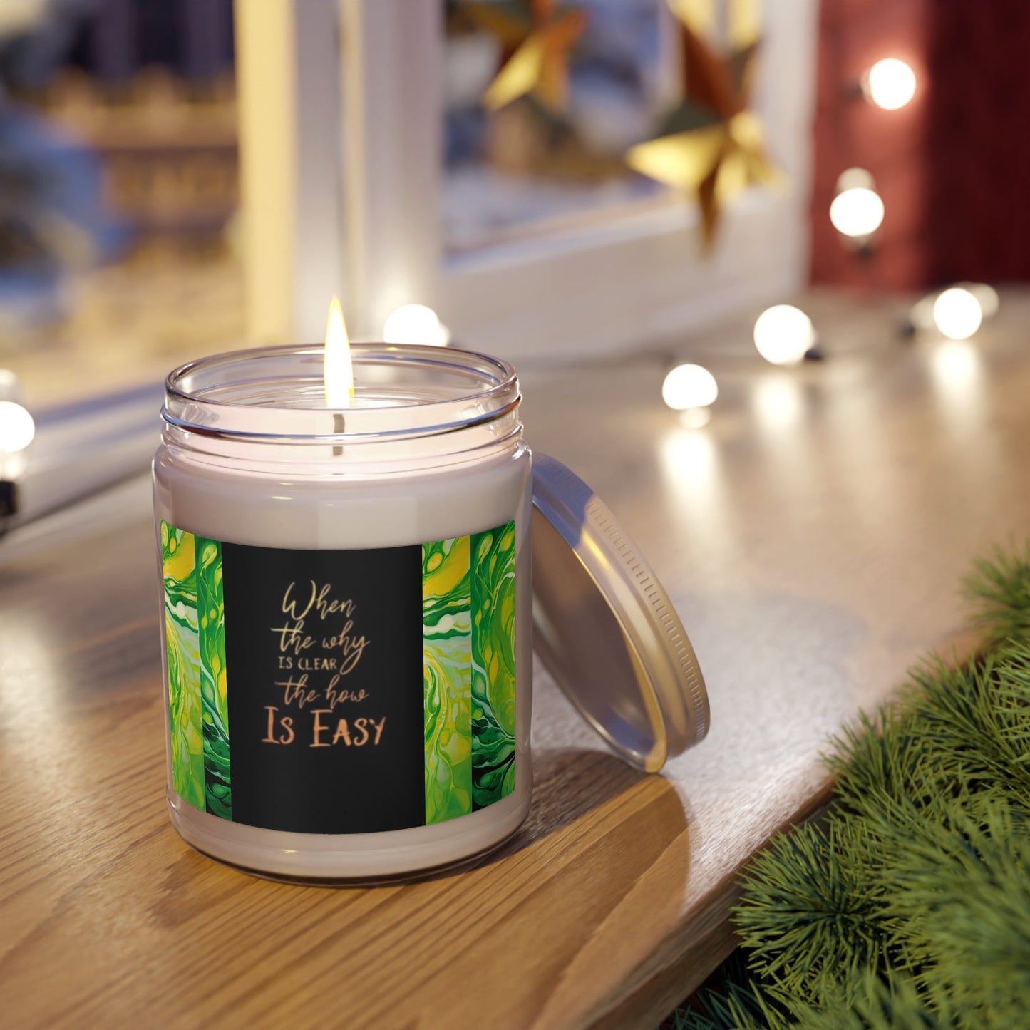 Inspirational Scented Candle - 9oz Aromatherapy Candle with Motivational Quote - S-Mart Shop Smart Treasures