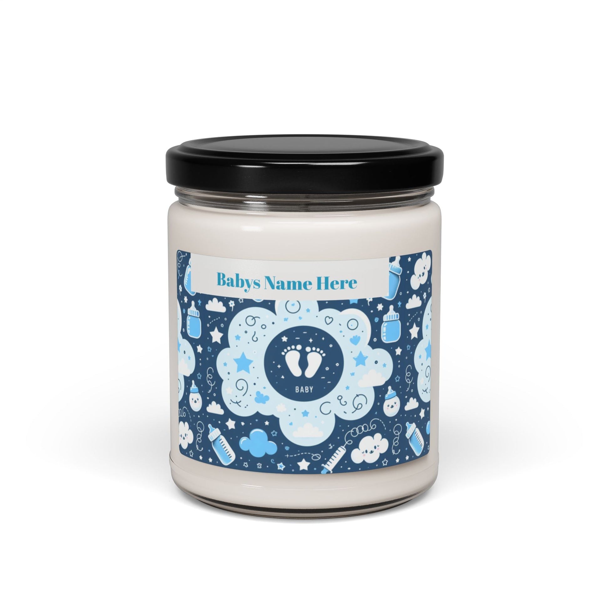 Its A Boy Baby Shower Scented Soy Candle - 9oz Gift - S-Mart Shop Smart Treasures